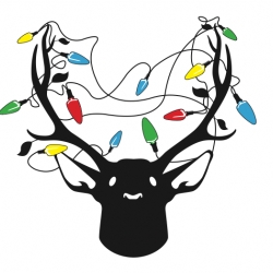 TALLWORKS is a small design studio located in Los Angeles that helps brands and concepts grow to the next level. To help celebrate the holiday spirit, they decided to spruce up their logo's antlers with a bit of holiday cheer.