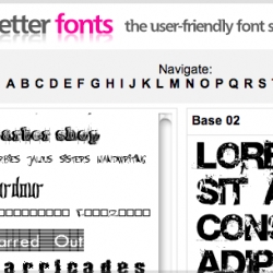 10,000 free fonts on the first user friendly font site i've seen. yes please. 