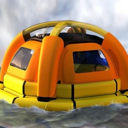 SeaKettle: A reliable shelter that saves sea-adventurers from dehydration too, thanks to a desalination process.