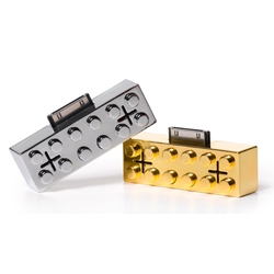 The now iconic iPod "Lego" Speaker has just released a new set of Silver & Gold Metallic speakers!