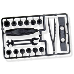 If you have ever dabbled with plastic model making then you will surely agree that this plastic snap apart tool set is adorable. A stroke of simple yet effective design brilliance.
