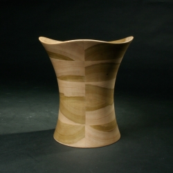 Stingray Stool in  Tulip. Also available in Birch and in coloured resin