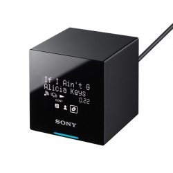 Sony's latest ~ 3" cube that streams your music using wifi - "spacer 	Digital Media Port Wi-Fi Clientspacer TDM-NC1"