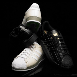 adidas is doing Star Wars inspired sneakers called "The Force" pack as part of their Consortium project. The black sneaker is for Darth Vader, the light one is for Yoda.