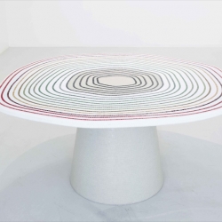 The High Table "All’aperto", designed by Pierre Charpin for the exhibition "h.75" held at the Kreo gallery, Paris.