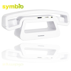 Thompson’s innovative and beautifully stylish  Symbio serves as a standard and DECT VoiP phone, an internet radio and even picks up RSS feeds.