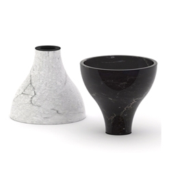 Todd Bracher's 'Two Way Candleholder' for Mater Design. Sustainable marble candle holder produced under good working conditions in Vietnam.