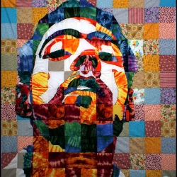 Luke Haynes makes ludicrous quilts.  In the best and most play-ful sense of the word.