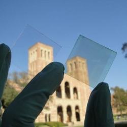 UCLA develop visibly transparent solar cell. Soon all our windows may generate free energy.