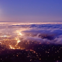 Beautiful time lapse video of "The Unseen Sea" moving into the San Francisco Bay by Simon Christen