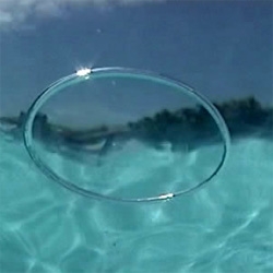I have had a recent fascination with bubble rings this week ~ and these videos, stills, explanations are great... as well as some innovative machines that make them! (but humans and dolphins can make them too)