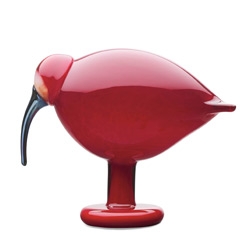 Red Glass Ibis from Ittala - The Iittala Birds collection was created by Oiva Toikka, an internationally renowned artist and one of the greatest names in Finnish glass.