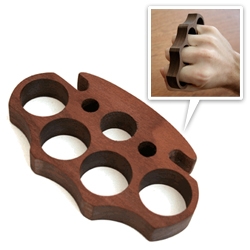 Wooden Knuckles ~ not quite as heavy, and more likely to get through airport security...