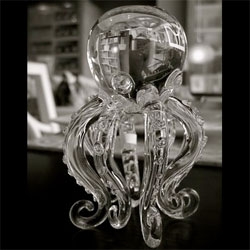 Glass Octopus from West Elm makes a perfect addition to any fish bowl. No more lonely fish. 