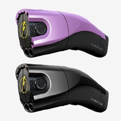 Taser International launches The Taser C2, colored tasers for women, pink, blue, silver and black. Defending yourself never looked so good.