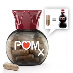 I knew that Pom was switching its pom tea glasses into plastic bottles... but somehow i missed that you could get Pom Pills now... cute packaging.