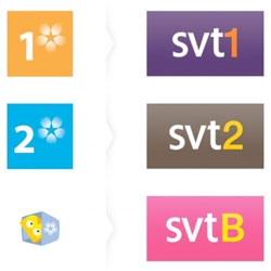 Sweden’s public television broadcasting company, SVT, is updating its channel profiles by replacing its three mayor channels logos.