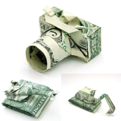 One Dollar Origami! Brilliant work from Won Park. I love the camera, the spider and the koi. And you?
