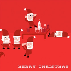 Designboom's xmas post is too cute not to share ~ santa party!!! by chris haughton