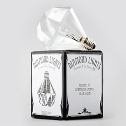 "Diamond Lights" design by Eric Therner. A new kind of light bulb in the shape of a diamond. 