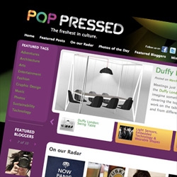 NOTCOT is on PopPressed! The new Wordpress and Federated Media collab that focuses on "the freshest in culture”!