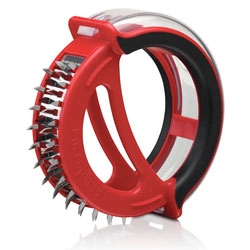 Microplane's easy prep meat tenderizer is a serious looking tenderizer.