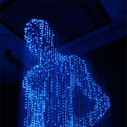 Light sculptures by Makoto Tojiki.