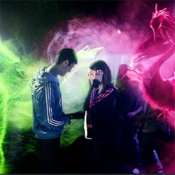 Alex & Steffen's collaboration between Adidas and Foot Locker, by Creature of London, creates world of neon electric auras.