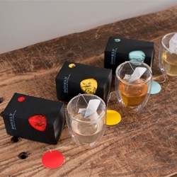 YIU studio's packaging design and identity for Dovely Tea.