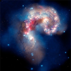 Beautiful Images of Cosmic Impacts from Wired Science.