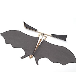 Make your own toy batcopter for Halloween.