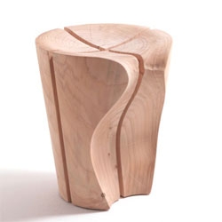 The pretty Delta stool designed by Karim Rashid for Riva 1920.
