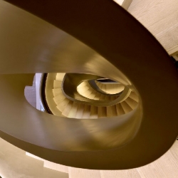 This stunning staircase is a part of the Ribbon House designed by FAK3.