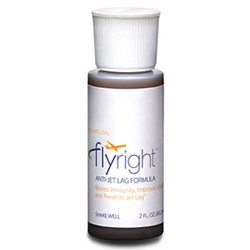 I wonder if FlyRight ~ an herbal remedy Anti-JetLag Formula really works? Cute logo with the plane and the f.