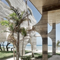 Beautiful photos by Peter Bennetts of La Plage du Pacifique Hotel (under construction) by Kristin Green.