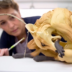 Sculptor Beth Cavener creates stone sculptures of animals that capture human emotions.