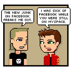 Well said R Stevens. Actually it gets far better than this frame... read today's strip to hear all this social networking mumbojumbo put in perspective... yes that means myspace, friendster, orkut, flickr, metafilter...