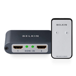 For those with too many hdmi inputs for the few on the tv, here's a switcher from Belkin, complete with yet another remote to add to your collection (or tape it to your universal?)