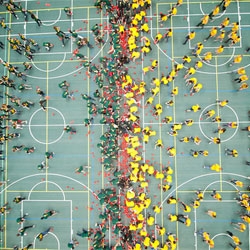 The world's largest dodgeball game with 4,979 competitors took place last week at the University of Alberta.