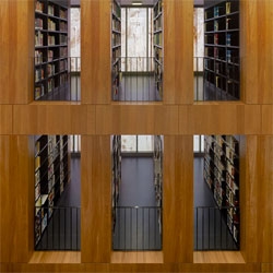 The beautiful Folkwang Library in Essen, Germany by Max Dudler.
