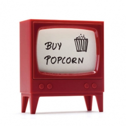 Cute vintage telly note holder that holds your notes and displays your reminders on the small screen. 