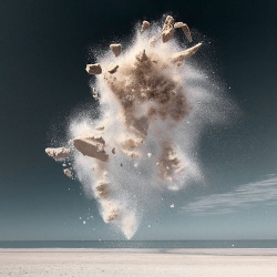  Claire Droppert captures images of thrown sand in her Gravity series.