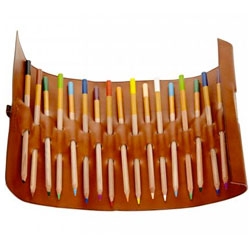 Leather pencil holder from TravelTeq.