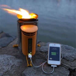The BioLite lets you cook safely using wood while generating electricity to power your gadgets.