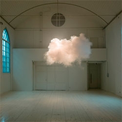 Berndnaut Smilde's Nimbus and Nimbus II, a cloud in a room.