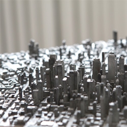 'Type City', a metropolis created from moveable type by Hong Seon Jang.