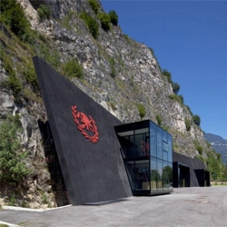 In The Rock,a  fire station in a cave in Magreid, Italy by Berg Meister Wolf.