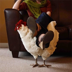Love these chicken footstools from thecitygirlfarm.