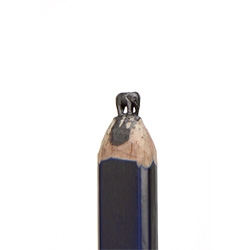 The Last Elephant, a tiny elephant carved from the tip of a pencil by Diem Chau.