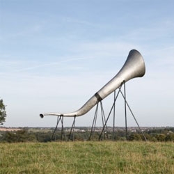 Hear Heres from Studio Weave are a series of four unusual audio sculptures located throughout the grounds of Kedleston Hall.